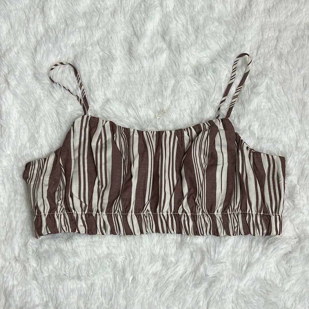 H&M LEMLEM X Linen blend‎ crop tank top